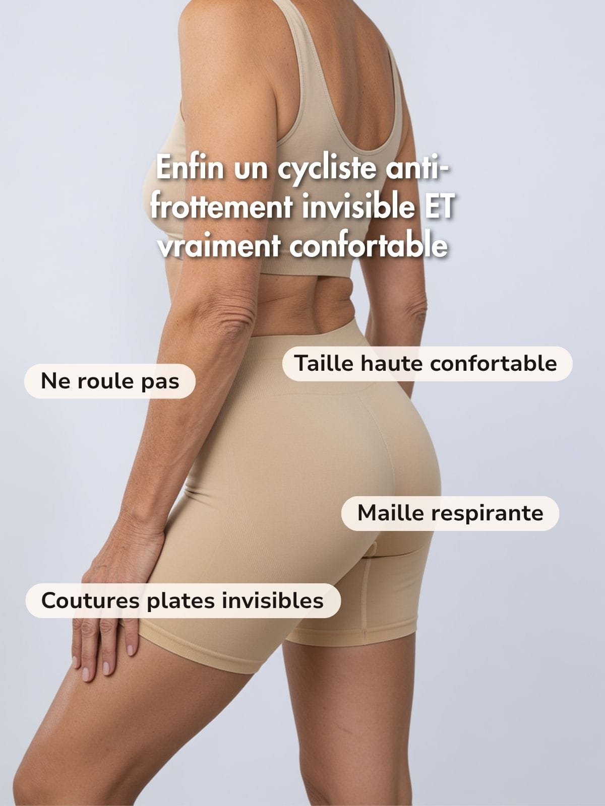 Cycliste anti-frottement