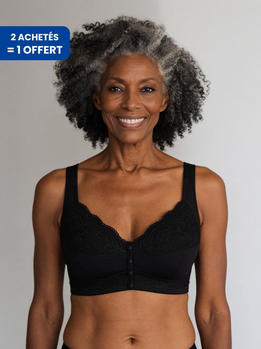 Soutien-gorge ouvert devant dentelle