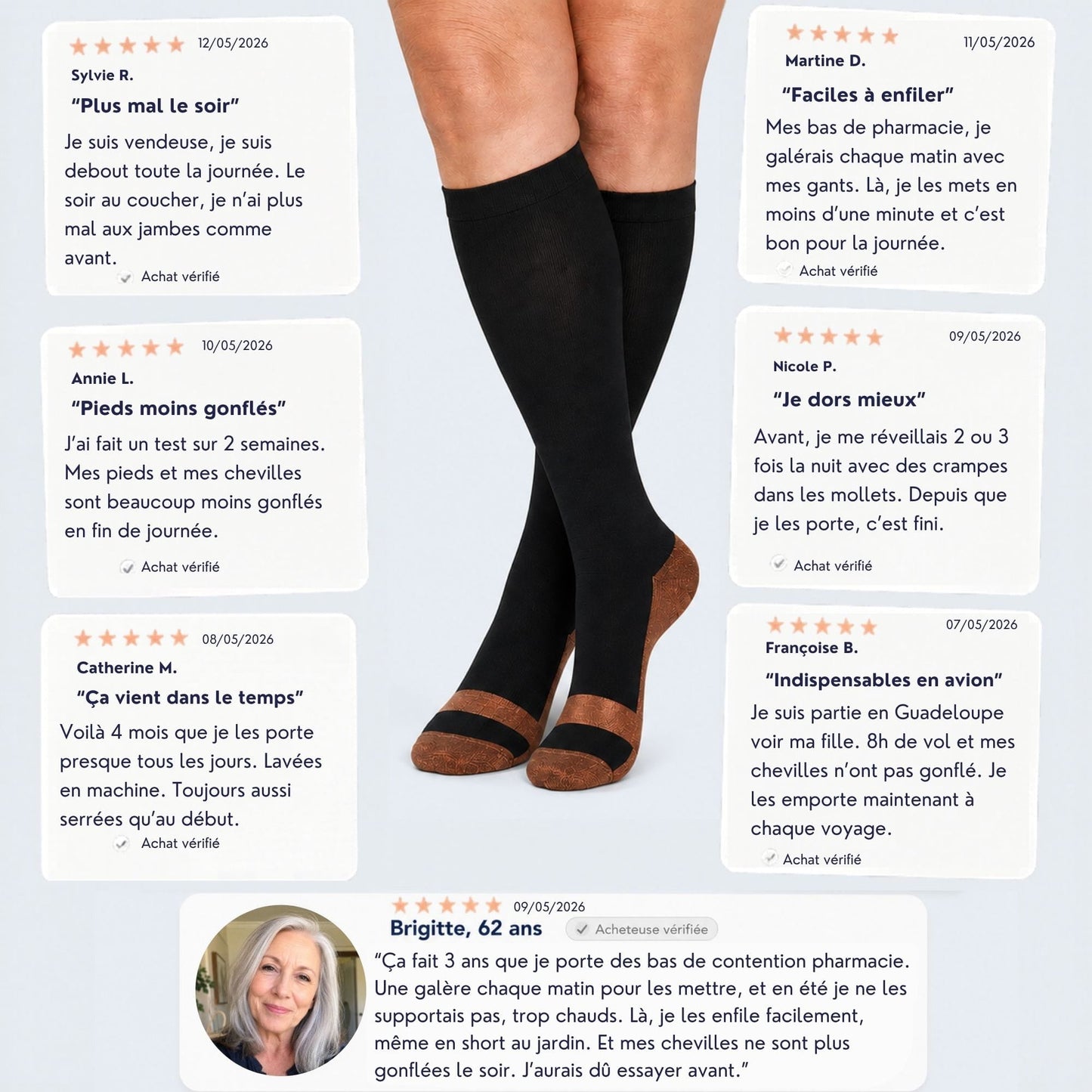 Chaussettes de compression