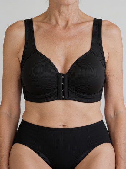 Soutien-gorge ouvert devant col rond