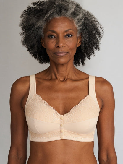 Soutien-gorge ouvert devant dentelle